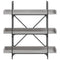 vidaXL Bookcase 3-Tier Grey Sonoma 100x33x108.5 cm Engineered Wood