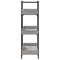 vidaXL Bookcase 3-Tier Grey Sonoma 100x33x108.5 cm Engineered Wood