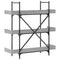 vidaXL Bookcase 3-Tier Grey Sonoma 100x33x108.5 cm Engineered Wood