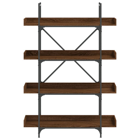 vidaXL Bookcase 4-Tier Brown Oak 100x33x145.5 cm Engineered Wood