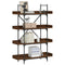 vidaXL Bookcase 4-Tier Brown Oak 100x33x145.5 cm Engineered Wood