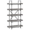 vidaXL Bookcase 5-Tier Grey Sonoma 100x33x180.5 cm Engineered Wood