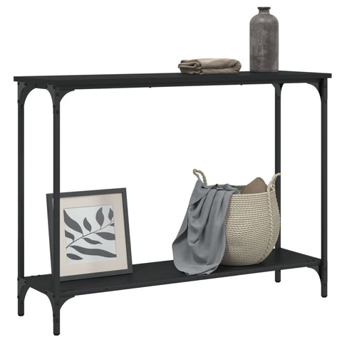 vidaXL Console Table Black 101x30.5x75 cm Engineered Wood