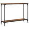 vidaXL Console Table Smoked Oak 101x30.5x75 cm Engineered Wood