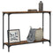 vidaXL Console Table Smoked Oak 101x30.5x75 cm Engineered Wood