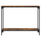 vidaXL Console Table Smoked Oak 101x30.5x75 cm Engineered Wood