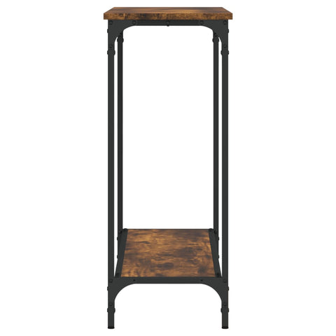 vidaXL Console Table Smoked Oak 101x30.5x75 cm Engineered Wood