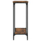 vidaXL Console Table Smoked Oak 101x30.5x75 cm Engineered Wood