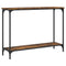 vidaXL Console Table Smoked Oak 101x30.5x75 cm Engineered Wood