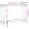 vidaXL Console Table Brown Oak 101x30.5x75 cm Engineered Wood