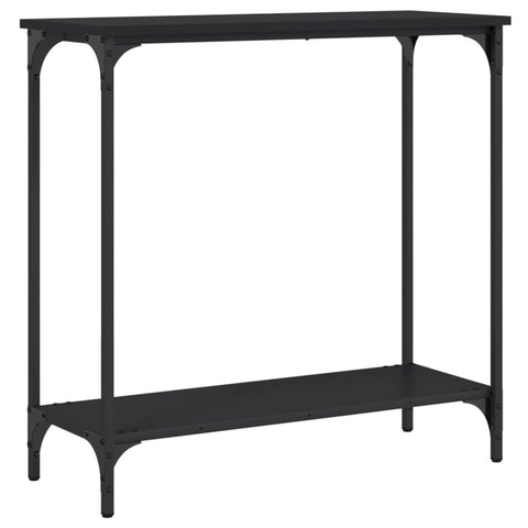 vidaXL Console Table Black 75x30.5x75 cm Engineered Wood