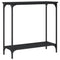 vidaXL Console Table Black 75x30.5x75 cm Engineered Wood