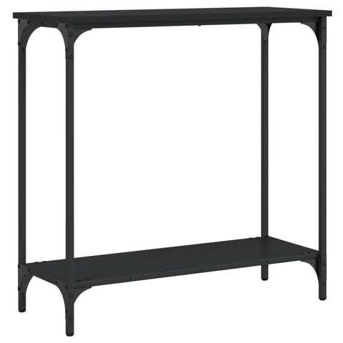 vidaXL Console Table Black 75x30.5x75 cm Engineered Wood