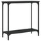 vidaXL Console Table Black 75x30.5x75 cm Engineered Wood