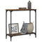 vidaXL Console Table Smoked Oak 75x30.5x75 cm Engineered Wood
