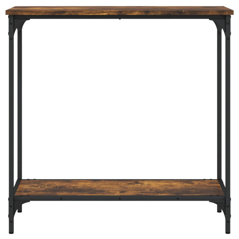 vidaXL Console Table Smoked Oak 75x30.5x75 cm Engineered Wood