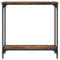 vidaXL Console Table Smoked Oak 75x30.5x75 cm Engineered Wood