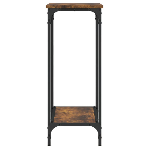 vidaXL Console Table Smoked Oak 75x30.5x75 cm Engineered Wood