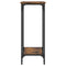 vidaXL Console Table Smoked Oak 75x30.5x75 cm Engineered Wood