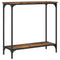 vidaXL Console Table Smoked Oak 75x30.5x75 cm Engineered Wood