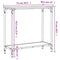 vidaXL Console Table Smoked Oak 75x30.5x75 cm Engineered Wood