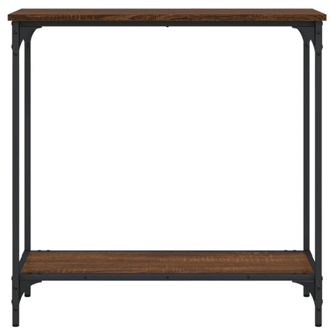vidaXL Console Table Brown Oak 75x30.5x75 cm Engineered Wood