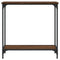 vidaXL Console Table Brown Oak 75x30.5x75 cm Engineered Wood