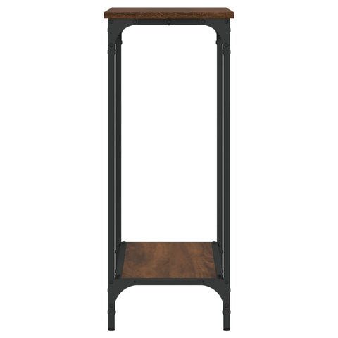vidaXL Console Table Brown Oak 75x30.5x75 cm Engineered Wood