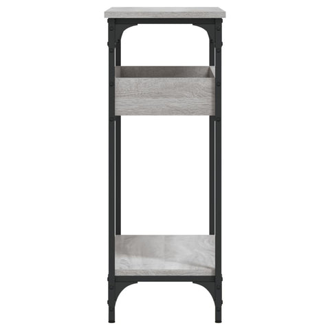 vidaXL Console Table with Shelf Grey Sonoma 75x29x75cm Engineered Wood