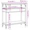 vidaXL Console Table with Shelf Grey Sonoma 75x29x75cm Engineered Wood