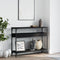 vidaXL Console Table with Shelf Black 100x29x75cm Engineered Wood