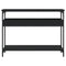 vidaXL Console Table with Shelf Black 100x29x75cm Engineered Wood