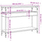 vidaXL Console Table with Shelf Black 100x29x75cm Engineered Wood