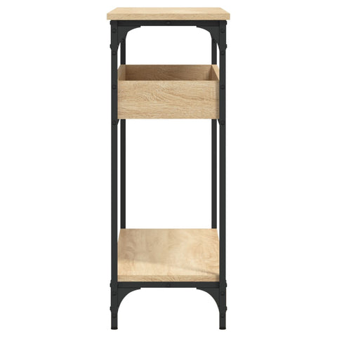 vidaXL Console Table with Shelf Sonoma Oak 100x29x75cm Engineered Wood