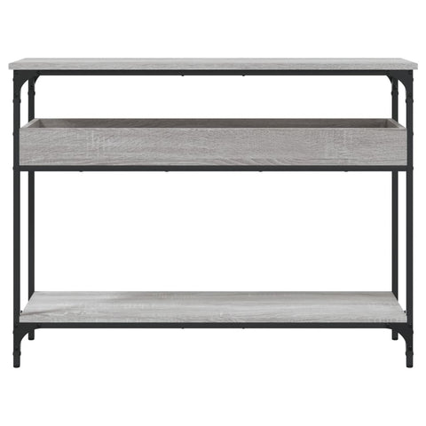 vidaXL Console Table with Shelf Grey Sonoma 100x29x75cm Engineered Wood