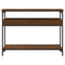 vidaXL Console Table with Shelf Brown Oak 100x29x75cm Engineered Wood