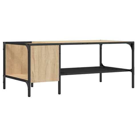 vidaXL Coffee Table with Rack Sonoma Oak 100x51x40 cm Engineered Wood