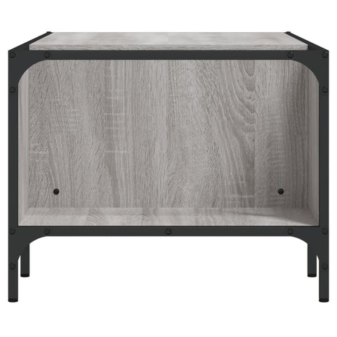 vidaXL Coffee Table with Rack Grey Sonoma 100x51x40 cm Engineered Wood