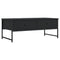vidaXL Coffee Table Black 101x49x39.5 cm Engineered Wood
