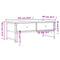 vidaXL Coffee Table Black 101x49x39.5 cm Engineered Wood