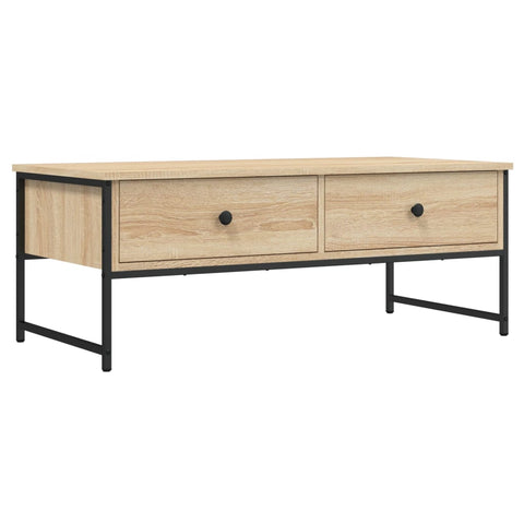 vidaXL Coffee Table Sonoma Oak 101x49x39.5 cm Engineered Wood