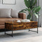 vidaXL Coffee Table Smoked Oak 101x49x39.5 cm Engineered Wood