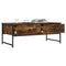 vidaXL Coffee Table Smoked Oak 101x49x39.5 cm Engineered Wood