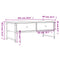 vidaXL Coffee Table Smoked Oak 101x49x39.5 cm Engineered Wood