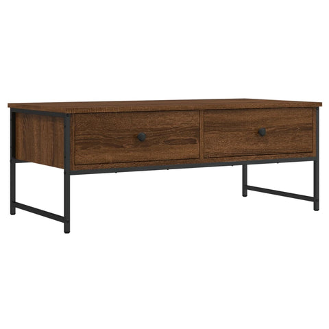 vidaXL Coffee Table Brown Oak 101x49x39.5 cm Engineered Wood