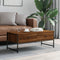vidaXL Coffee Table Brown Oak 101x49x39.5 cm Engineered Wood