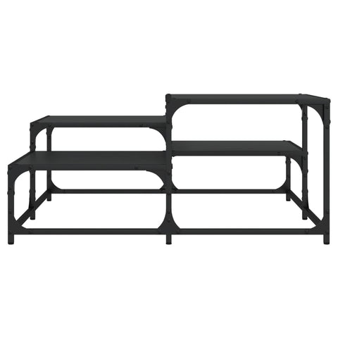 vidaXL Coffee Table Black 87.5x87.5x40 cm Engineered Wood