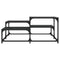 vidaXL Coffee Table Black 87.5x87.5x40 cm Engineered Wood