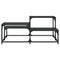 vidaXL Coffee Table Black 87.5x87.5x40 cm Engineered Wood