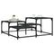 vidaXL Coffee Table Black 87.5x87.5x40 cm Engineered Wood